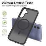 For Samsung Galaxy A16 5G / A16 4G Magnetic Case TPU Frame Acrylic Back Phone Cover Skin Touch