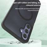 For Samsung Galaxy A16 5G / A16 4G Magnetic Case TPU Frame Acrylic Back Phone Cover Skin Touch