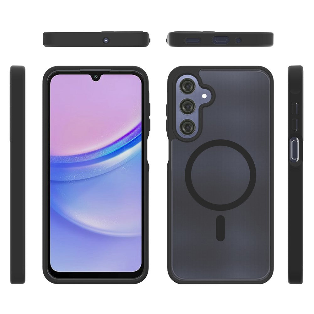 For Samsung Galaxy A16 5G / A16 4G Magnetic Case TPU Frame Acrylic Back Phone Cover Skin Touch