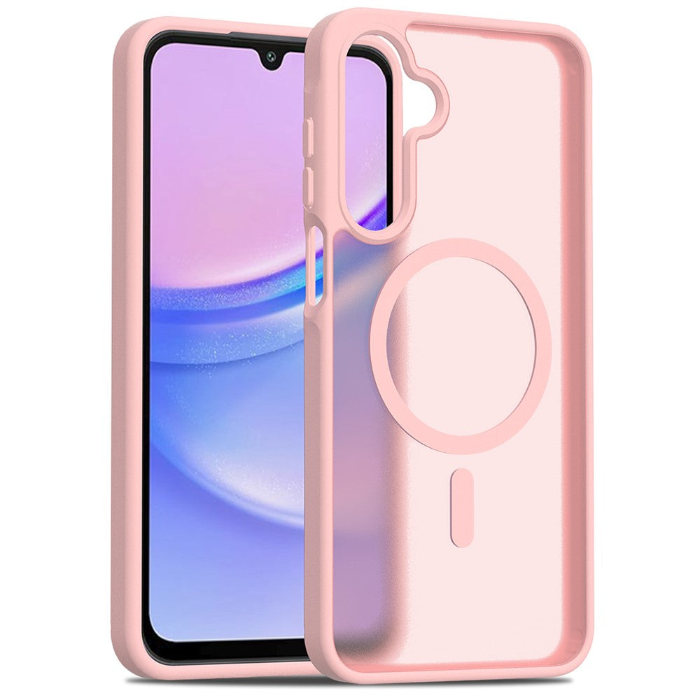 For Samsung Galaxy A16 5G / A16 4G Magnetic Case TPU Frame Acrylic Back Phone Cover Skin Touch