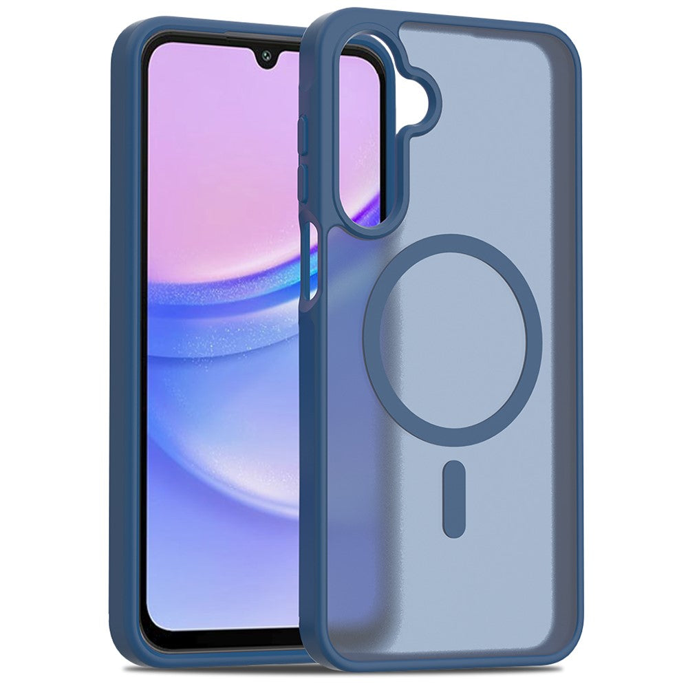 For Samsung Galaxy A16 5G / A16 4G Magnetic Case TPU Frame Acrylic Back Phone Cover Skin Touch