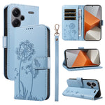 For Xiaomi Redmi Note 13 Pro+ 5G Leather Case Wallet Phone Cover Dandelion Imprint