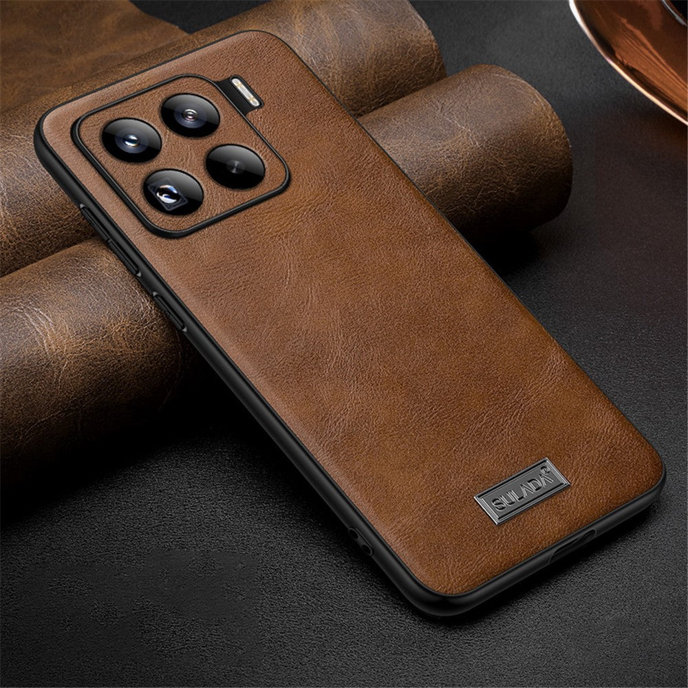 SULADA For Xiaomi 15 Pro Case PU Leather + TPU + PC Back Phone Cover