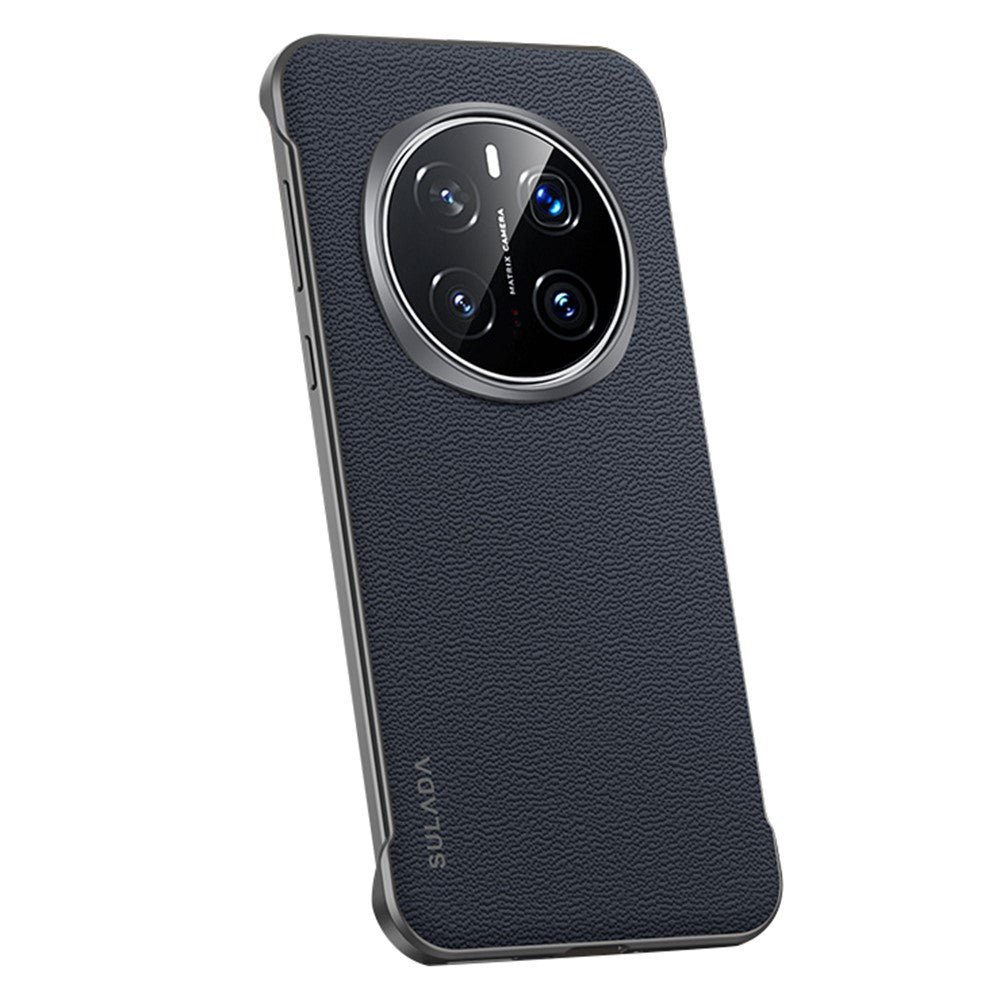 SULADA For Honor Magic7 Pro 5G Etui Ægte okselæder Rammeløst Telefoncover Bagside