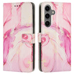 Plånboksfodral för Samsung Galaxy A18 5G / A18 4G / A17 5G / A17 4G / A26 5G / A16 5G / A16 4G Marmormönster PU-läder Stativmobilskal med Handledsrem