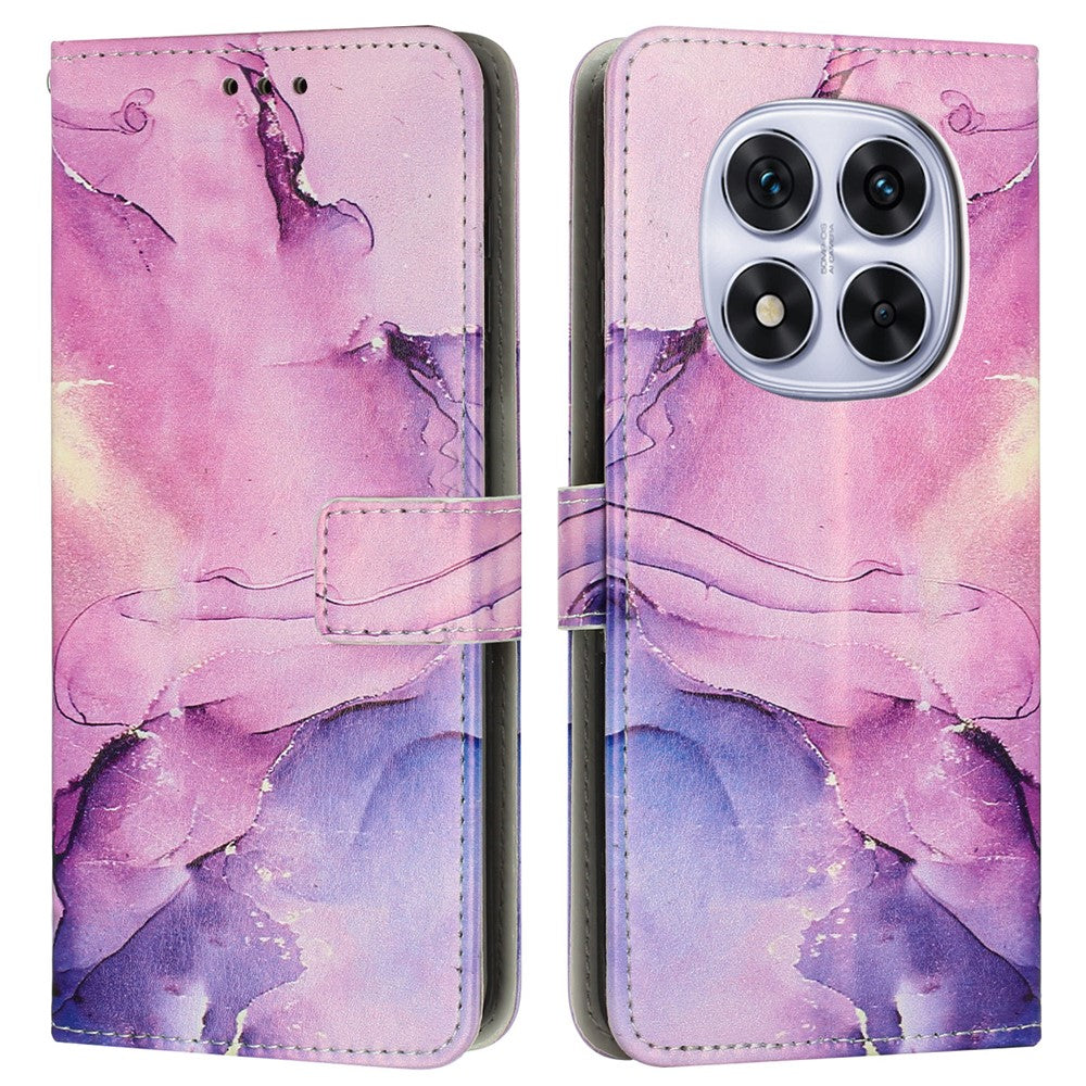 For Xiaomi Redmi Note 14 Pro+ 5G / 14 Pro 5G / Poco X7 5G Stand Case Marble Pattern PU Leather Wallet Phone Cover