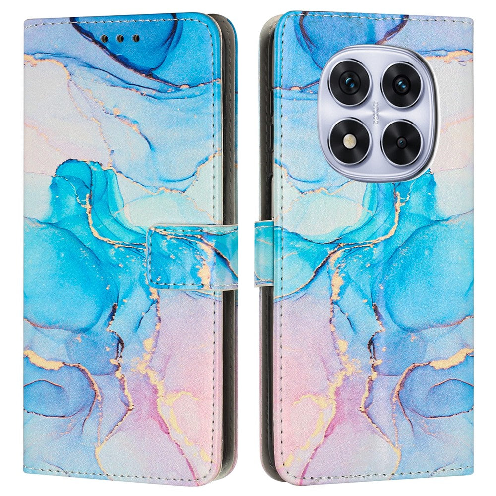 For Xiaomi Redmi Note 14 Pro+ 5G / 14 Pro 5G / Poco X7 5G Stand Case Marble Pattern PU Leather Wallet Phone Cover