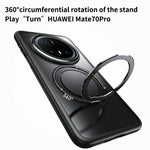 For Huawei Mate 70 Pro+  /  Mate 70 Pro Magnetic Case TPU + Acrylic + Metal Kickstand Matte Phone Cover