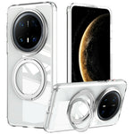 For Huawei Mate 70 Pro+  /  Mate 70 Pro Magnetic Case TPU + Acrylic + Metal Kickstand Matte Phone Cover