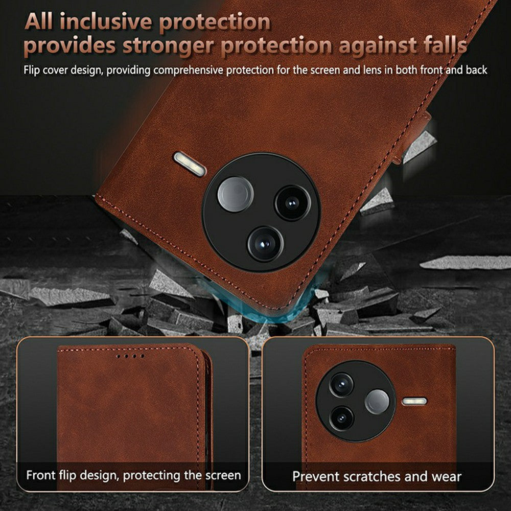 AZNS For Xiaomi Poco F7 Pro 5G / Redmi K80 5G Case PU Leather Wallet Phone Cover