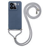 For Xiaomi 15 Crossbody Case Flexible TPU Fiber Lining Anti-Shock Phone Cover