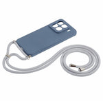 For Xiaomi 15 Crossbody Case Flexible TPU Fiber Lining Anti-Shock Phone Cover