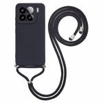 For Xiaomi 15 Crossbody Case Flexible TPU Fiber Lining Anti-Shock Phone Cover