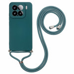 For Xiaomi 15 Crossbody Case Flexible TPU Fiber Lining Anti-Shock Phone Cover