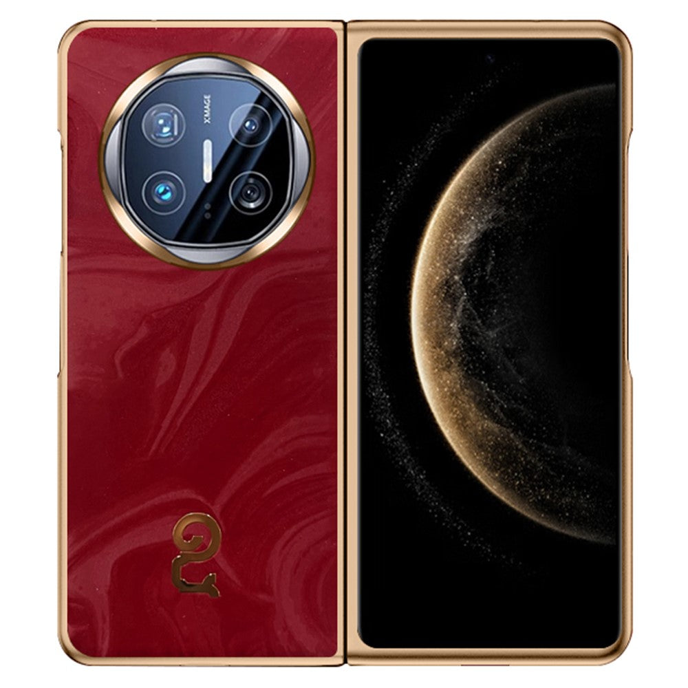 For Huawei Mate X6 Case PU Leather Hard PC Folding Phone Cover