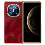 For Huawei Mate X6 Case PU Leather Hard PC Folding Phone Cover