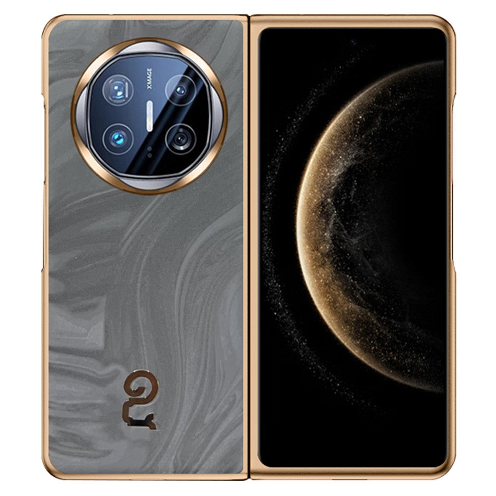 For Huawei Mate X6 Case PU Leather Hard PC Folding Phone Cover