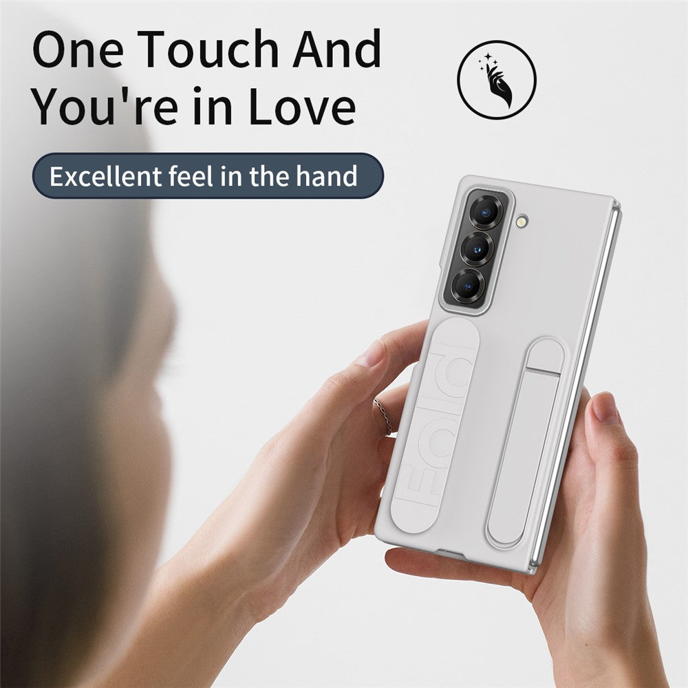 Kickstand Wristband Phone Case for Samsung Galaxy Z Fold Special PC Silicone Mobile Cover