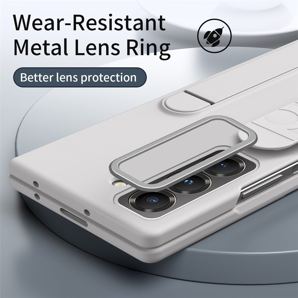 Kickstand Wristband Phone Case for Samsung Galaxy Z Fold Special PC Silicone Mobile Cover