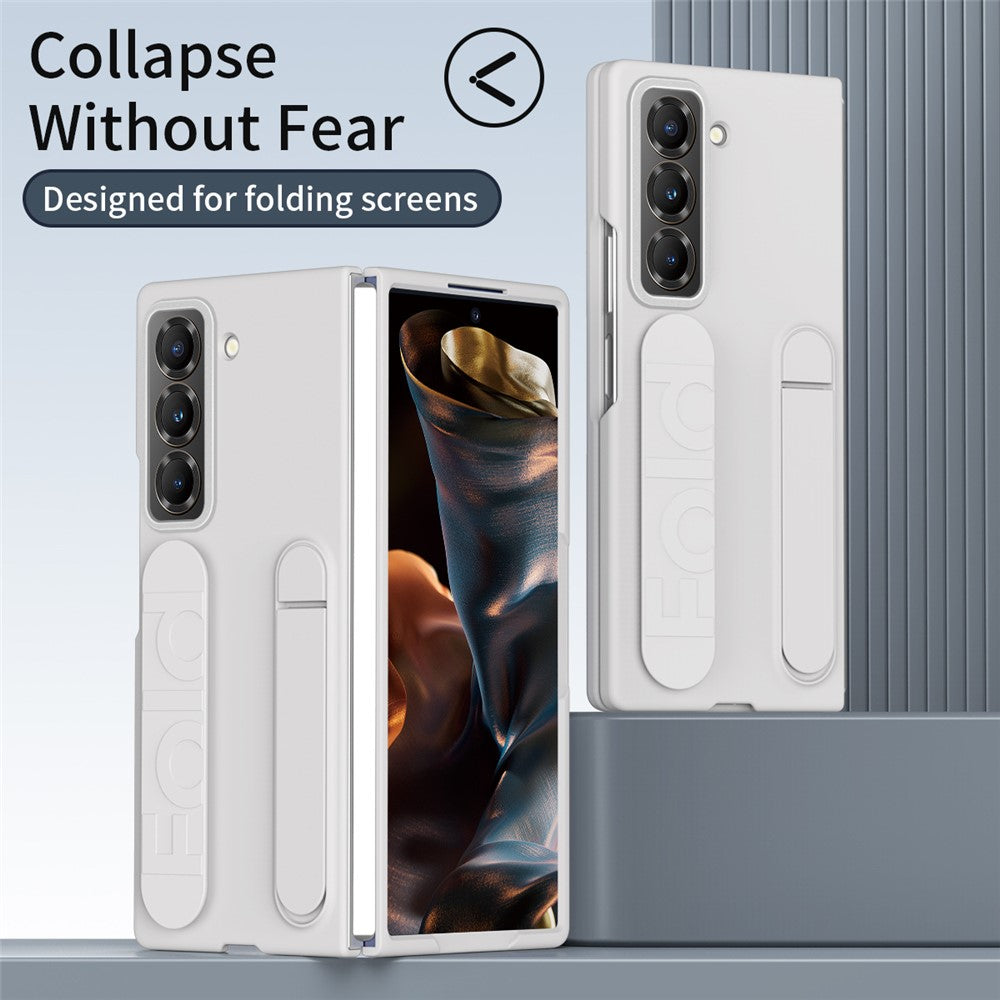 Kickstand Wristband Phone Case for Samsung Galaxy Z Fold Special PC Silicone Mobile Cover