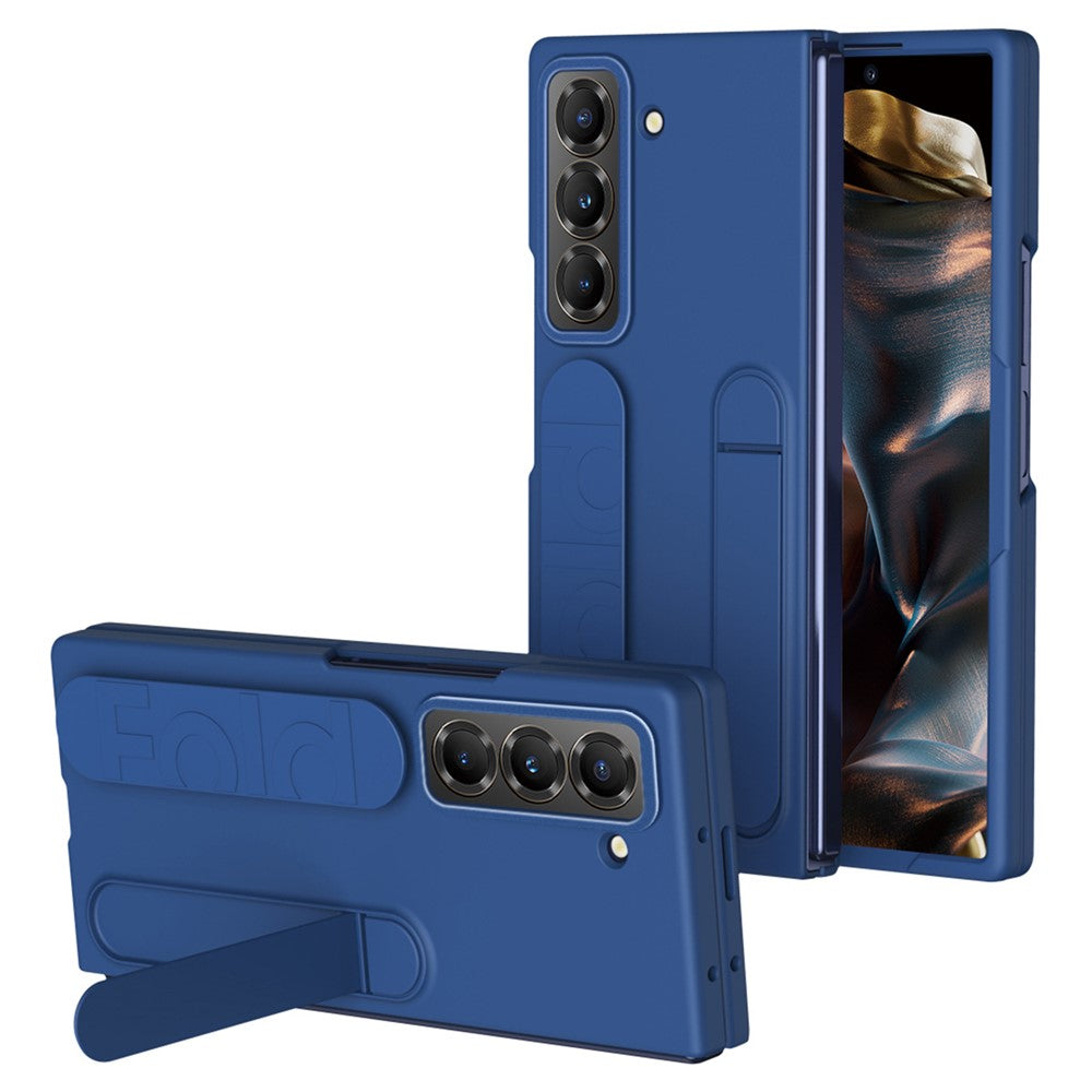 Kickstand Wristband Phone Case for Samsung Galaxy Z Fold Special PC Silicone Mobile Cover
