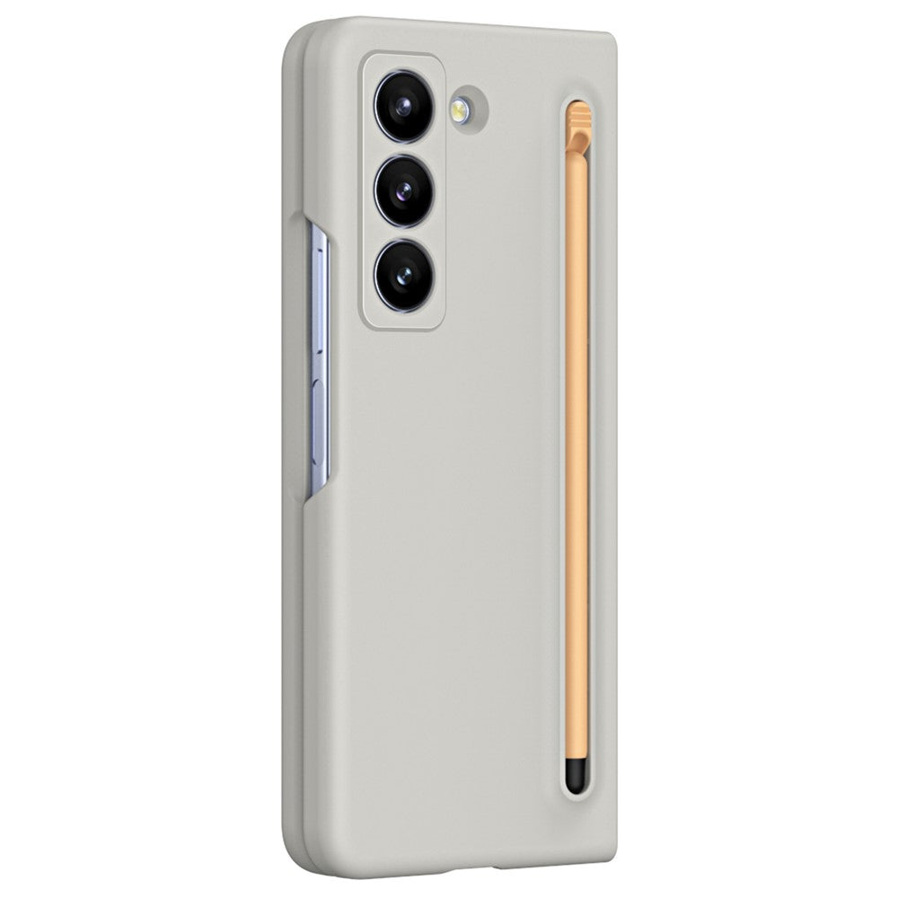 Phone Case with Tempered Glass Film for Samsung Galaxy Z Fold Special Hard PC Back Cover with Stylus