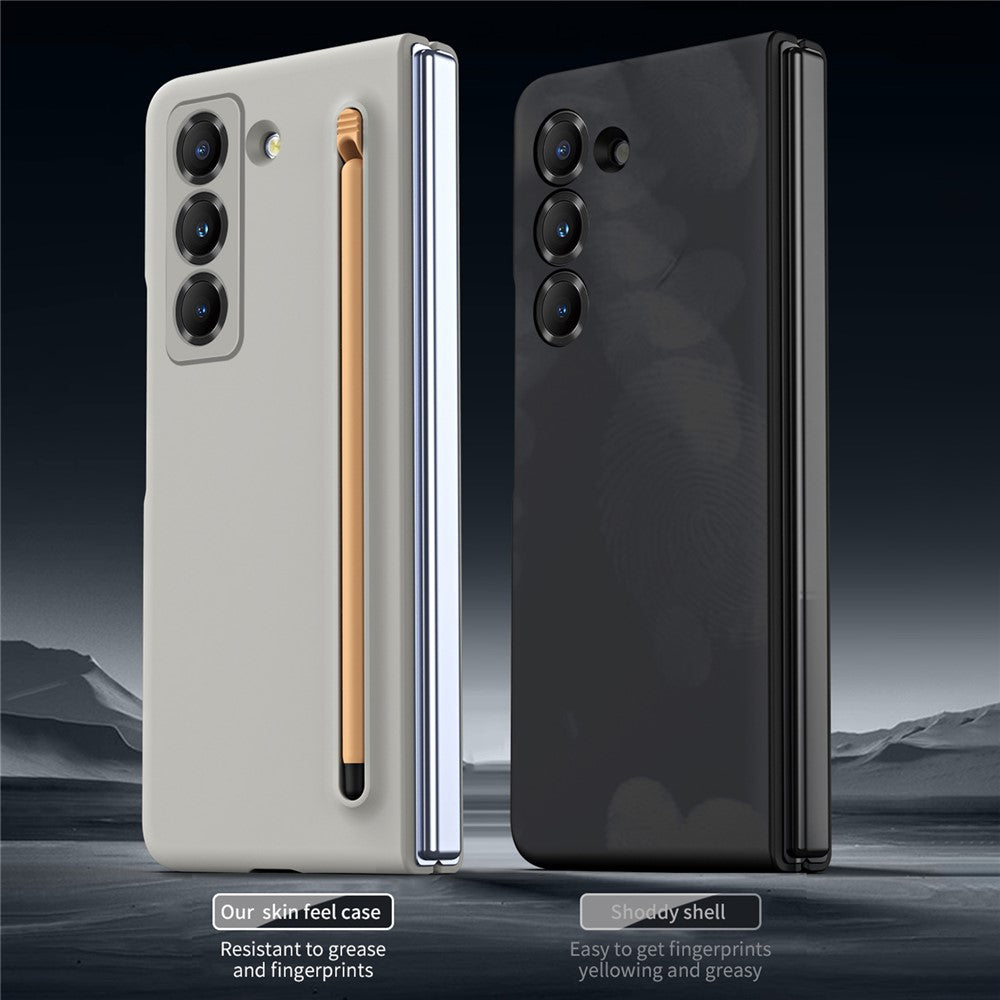 Phone Case with Tempered Glass Film for Samsung Galaxy Z Fold Special Hard PC Back Cover with Stylus