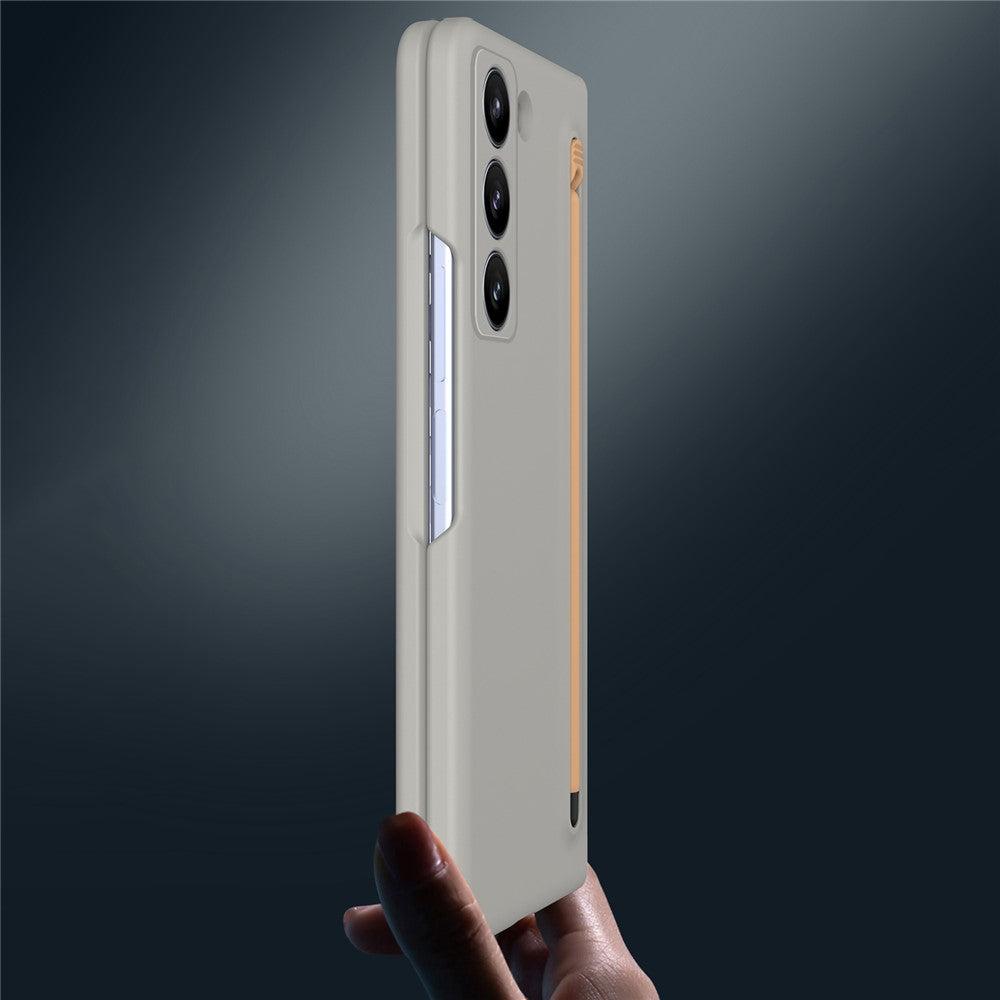 Phone Case with Tempered Glass Film for Samsung Galaxy Z Fold Special Hard PC Back Cover with Stylus