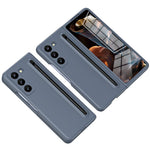 Phone Case with Tempered Glass Film for Samsung Galaxy Z Fold Special Hard PC Back Cover with Stylus
