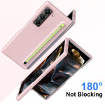 PC Phone Case for Samsung Galaxy Z Fold Special Mobile Cover with Tempered Glass Film and Stylus