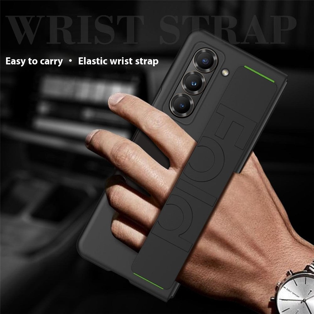 Wristband Phone Case for Samsung Galaxy Z Fold Special Rubberized Hard PC Mobile Cover