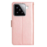 For Xiaomi 15 Leather Wallet Case Butterfly Flower Imprinted Phone Cover with Strap