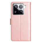 For Xiaomi 15 Pro Leather Wallet Case Butterfly Flower Imprinted Phone Cover with Strap