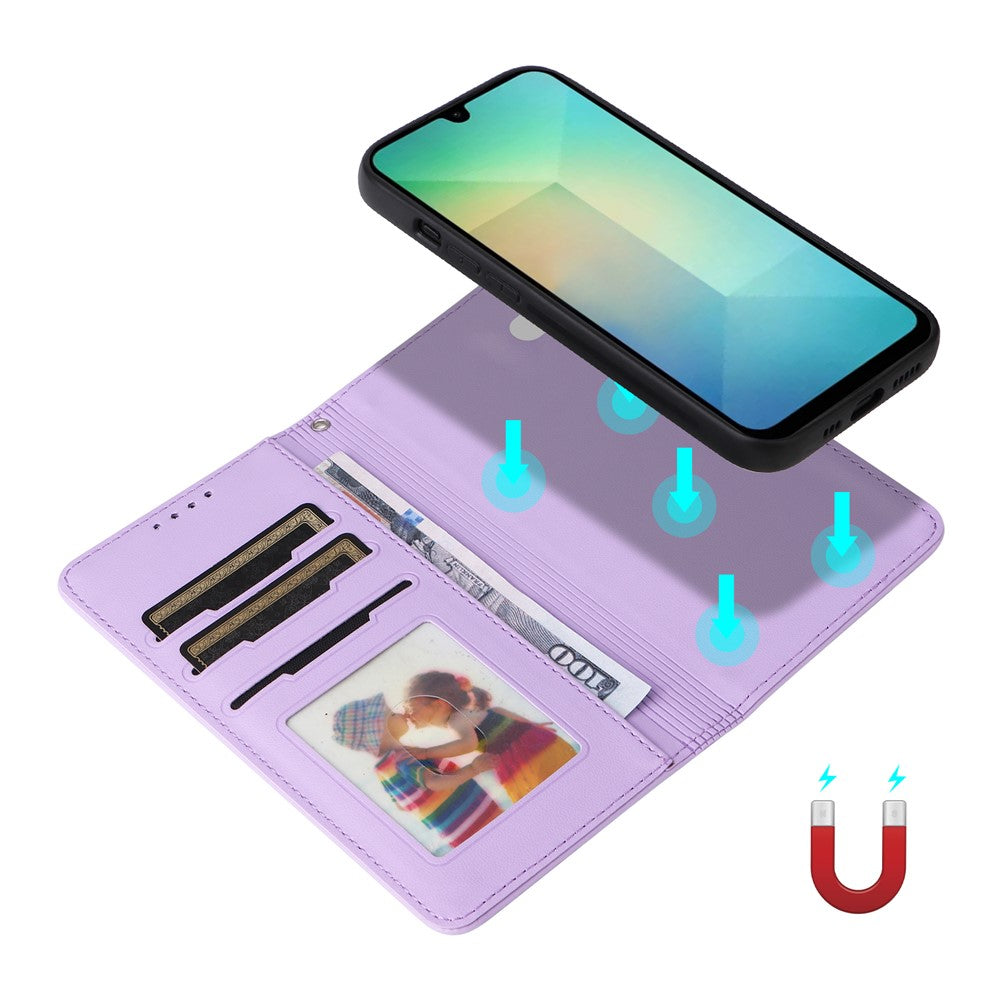 Til Samsung Galaxy A26 5G Magnetisk Etui BETOPNICE Aftageligt PU Læder Telefoncover med Rem