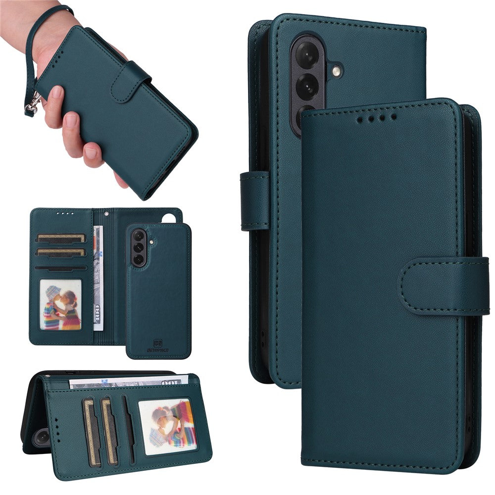 Til Samsung Galaxy A26 5G Magnetisk Etui BETOPNICE Aftageligt PU Læder Telefoncover med Rem