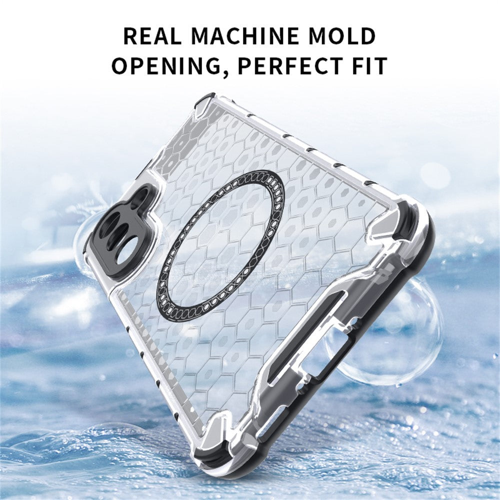 For Samsung Galaxy A26 5G Magnetic Case Honeycomb Design TPU + PC Phone Cover