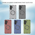 For Samsung Galaxy A26 5G Magnetic Case Honeycomb Design TPU + PC Phone Cover