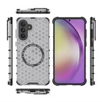 For Samsung Galaxy A26 5G Magnetic Case Honeycomb Design TPU + PC Phone Cover