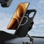 ABEEL För Xiaomi Poco F7 Pro 5G / Redmi K80 5G Magnetiskt Skal Kolfiberstruktur Baksida