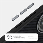 ABEEL För Xiaomi Poco F7 Pro 5G / Redmi K80 5G Magnetiskt Skal Kolfiberstruktur Baksida