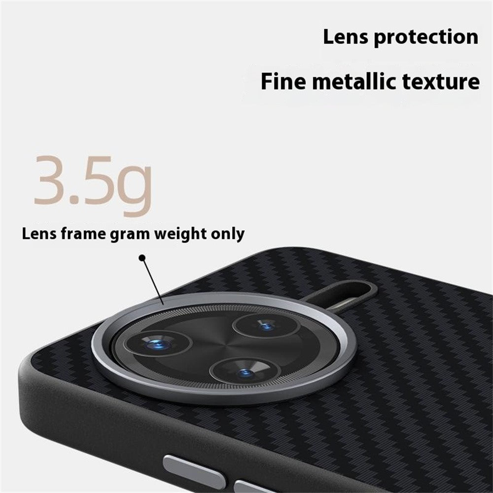 ABEEL För Xiaomi Poco F7 Pro 5G / Redmi K80 5G Magnetiskt Skal Kolfiberstruktur Baksida