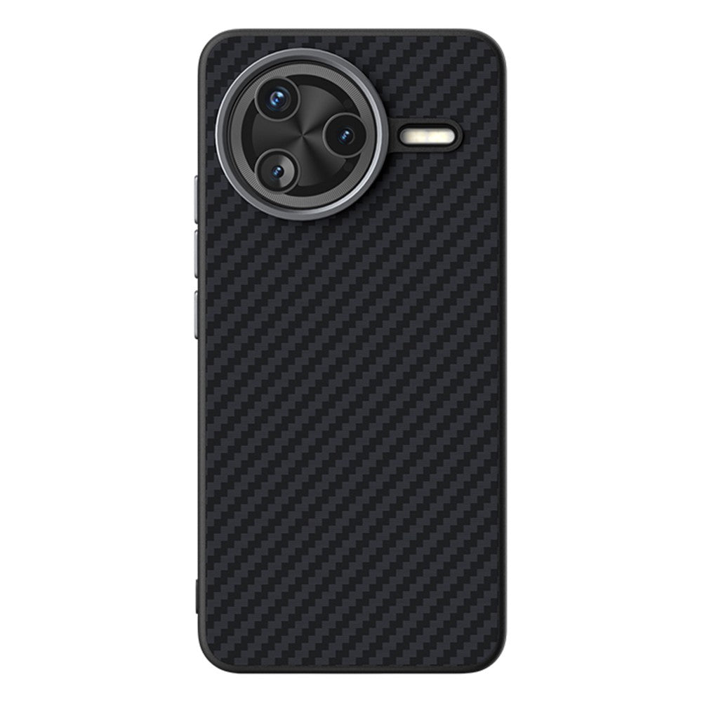 ABEEL För Xiaomi Poco F7 Pro 5G / Redmi K80 5G Magnetiskt Skal Kolfiberstruktur Baksida