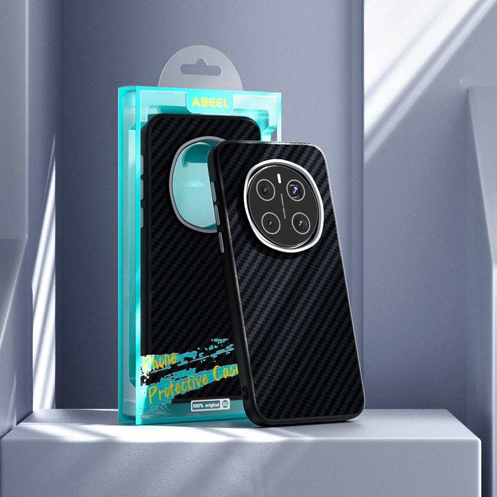 ABEEL For Honor Magic7 Pro 5G Magnetic Case Carbon Fiber Texture Back Cover