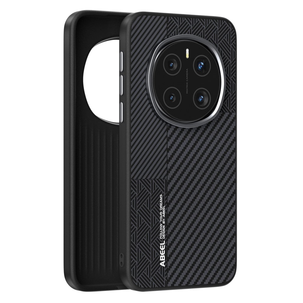 ABEEL For Honor Magic7 Pro 5G Magnetic Case PC + TPU + Aluminum Alloy + PU Leather Slim Phone Back Cover