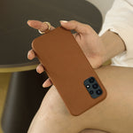 Til Samsung Galaxy A13 4G cover med lanyard ægte koskind PC telefon bagcover