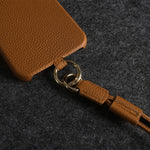 Til Samsung Galaxy A13 4G cover med lanyard ægte koskind PC telefon bagcover
