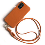 Til Samsung Galaxy A13 4G cover med lanyard ægte koskind PC telefon bagcover