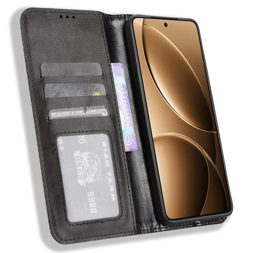 Xiaomi Redmi K80 5G / K80 Pro 5G / Poco F7 Pro 5G / Poco F7 Ultra 5G Läderfodral Plånboksfodral Retro Textur mobilskal