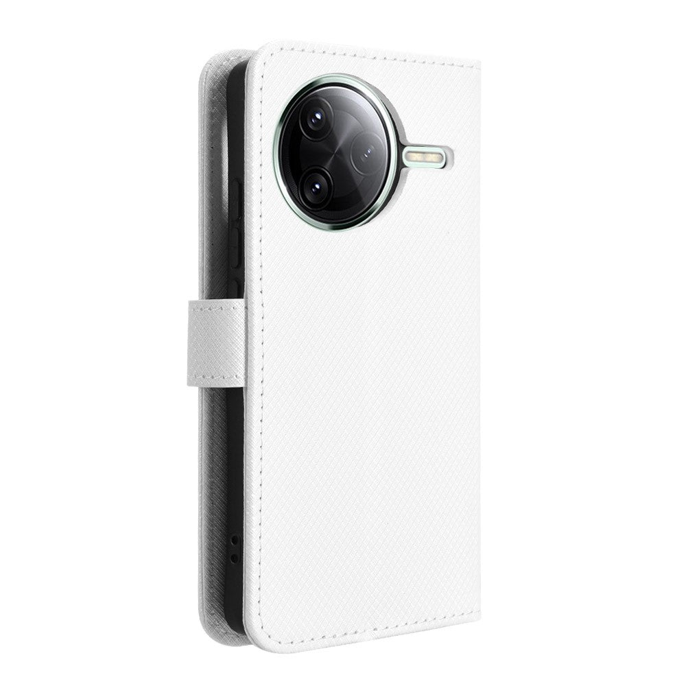 PU-læder-walletetui med diamantstruktur til Xiaomi Redmi K80 5G / K80 Pro 5G / Poco F7 Pro 5G / Poco F7 Ultra 5G