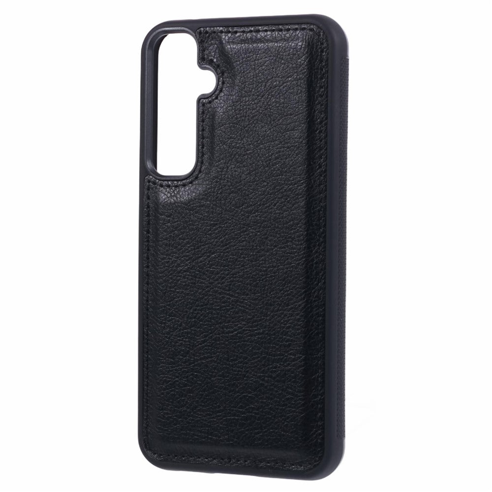 Til Samsung Galaxy A16 5G / A16 4G Cover Kalveskindsstruktur PU Læder Anti-fingeraftryk Bagcover